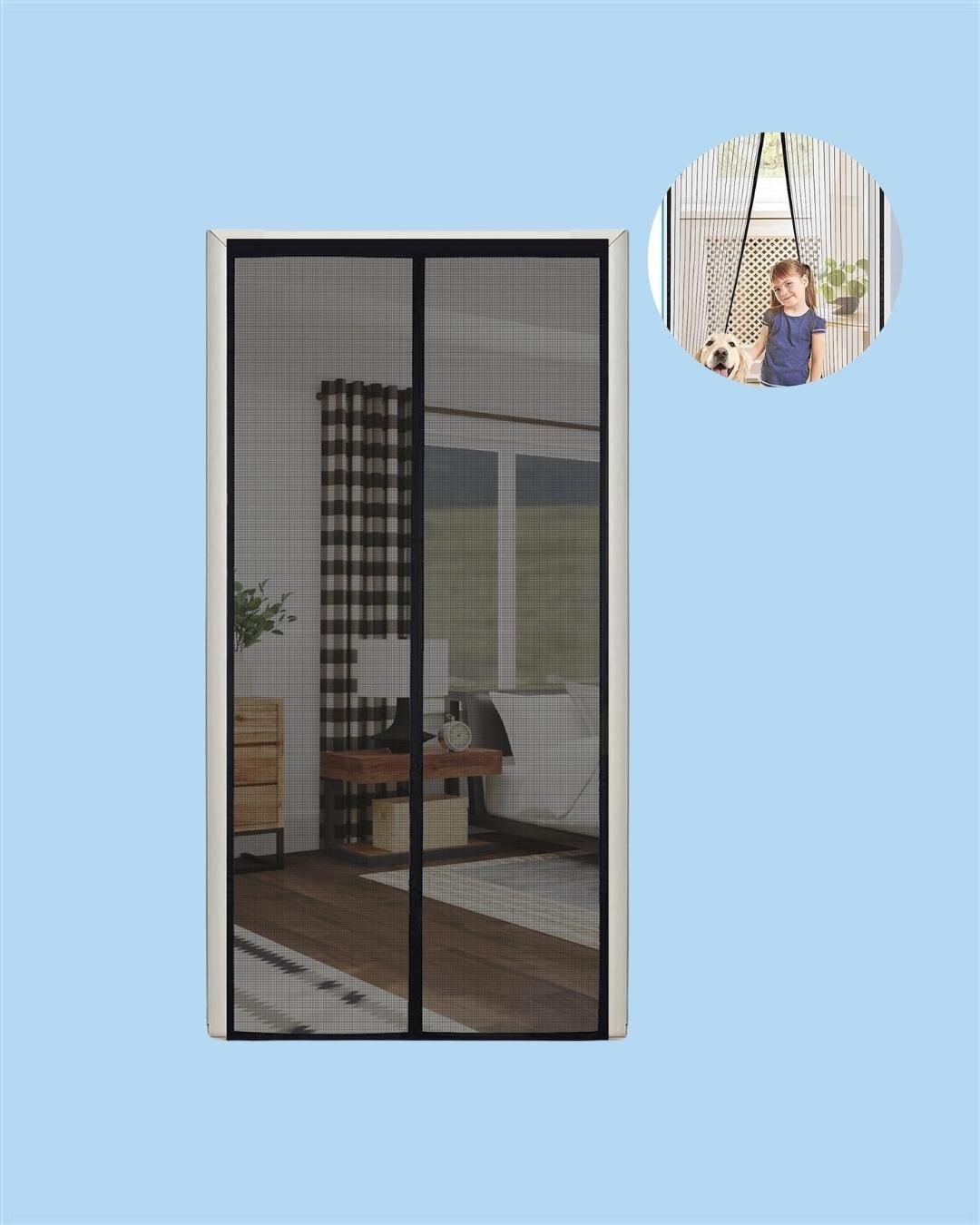 Classics™ Magnetic Mosquito Screen Door Curtain